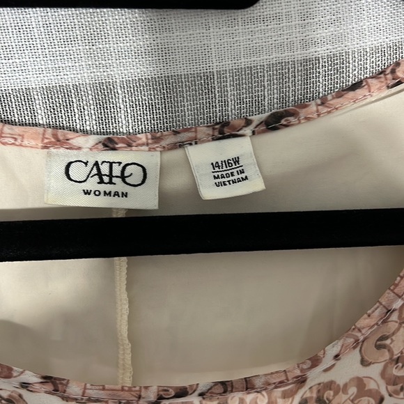 Cato Layered plus size Blouse - Picture 6 of 8